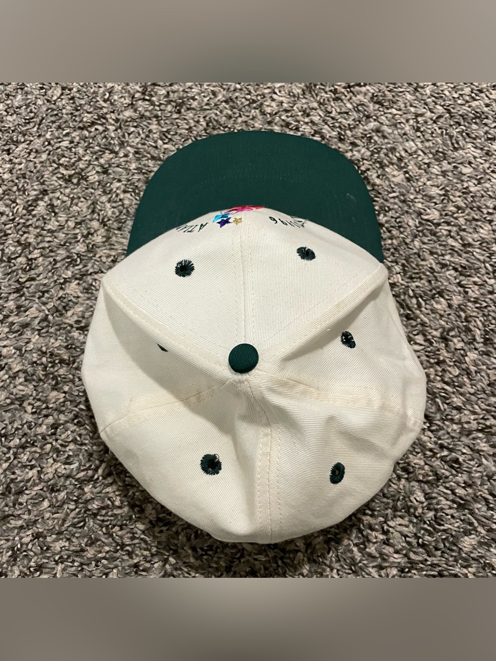 Vintage 90s Atlanta 1996 Olympics Snapback Cap Hat Embroidered Logo - Picture 5 of 6